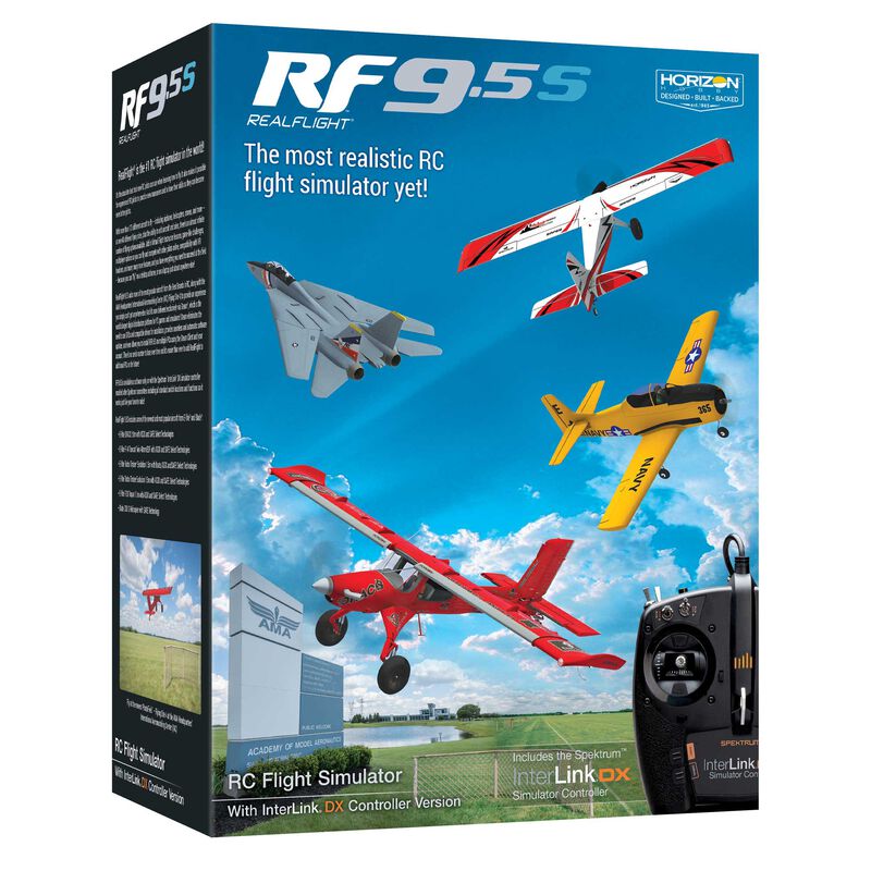 RealFlight 9.5S RC Flight Sim with InterLink Controller – Stone Blue Hobbies