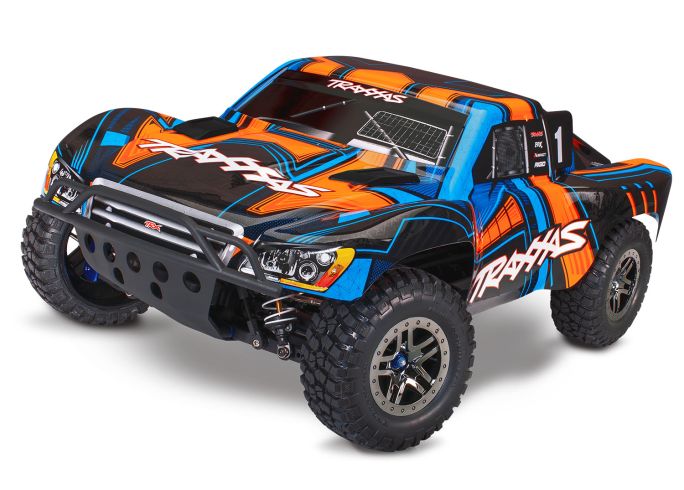Traxxas Slash 4X4 Pre-Painted Blue Clipless Body – ProGraphix RC Truck Body With Decals