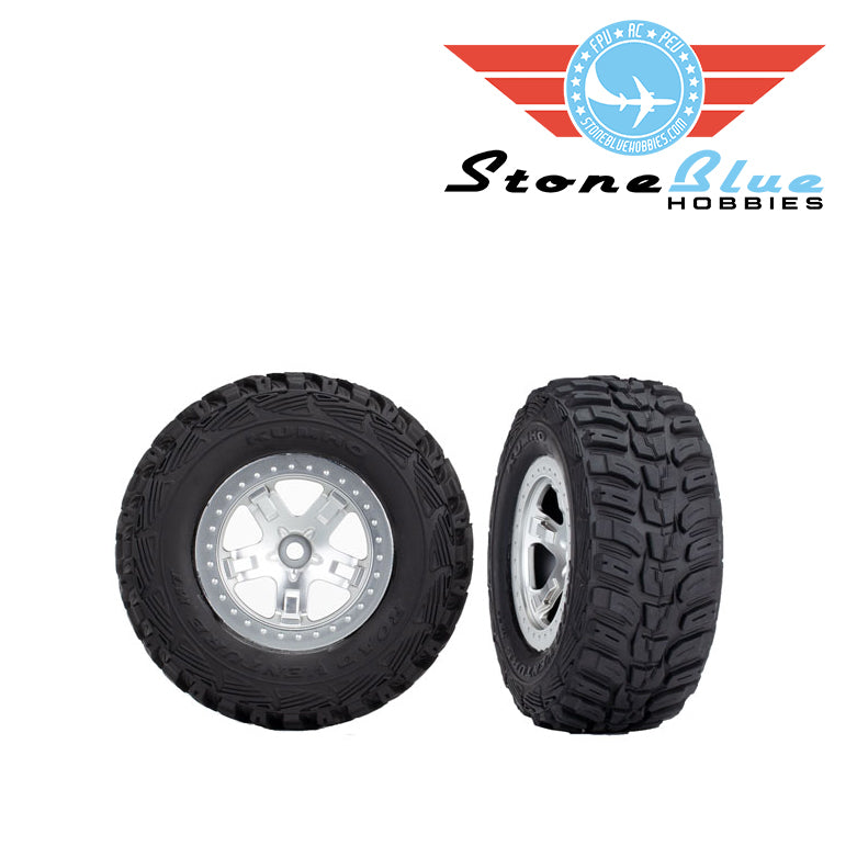 Traxxas Slash Tires and Wheels, Glued, 4WD/ 2WD rear 5880X