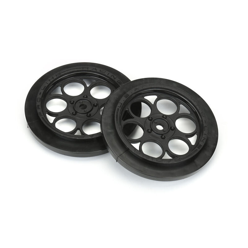 Pro-Line 1/10 Showtime Front Runner Front 2.2"/2.7" 12mm Drag Wheels (2) Black