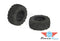 DBOOTS 'Back-Flip MT 6S' Tire Set Glued (Black) (2PCS) #AR510092
