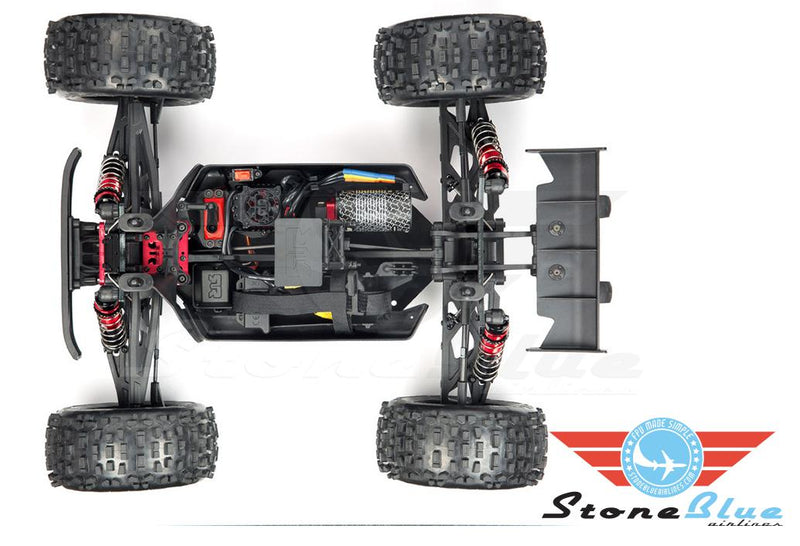Arrma 1/8 NOTORIOUS 6S BLX 4WD Brushless Classic Stunt Truck, Blue