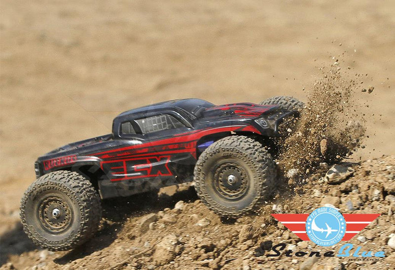ECX 1/18 Ruckus 4WD Monster Truck RTR, Black-Red *IN STORE PURCHASE ONLY*