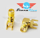 SMA Female Right Angle to PCB Mount Adapter (1pc)
