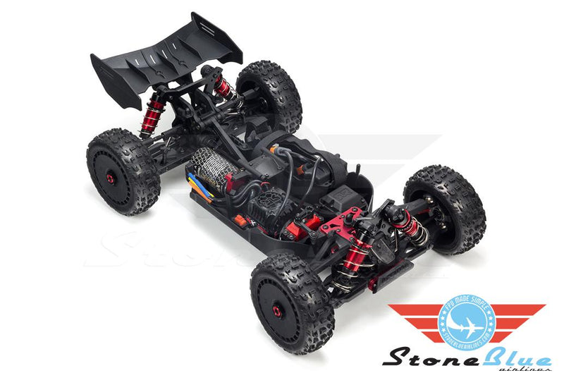 Arrma 1/8 TYPHON 6S BLX 4WD Brushless Buggy Red-Grey